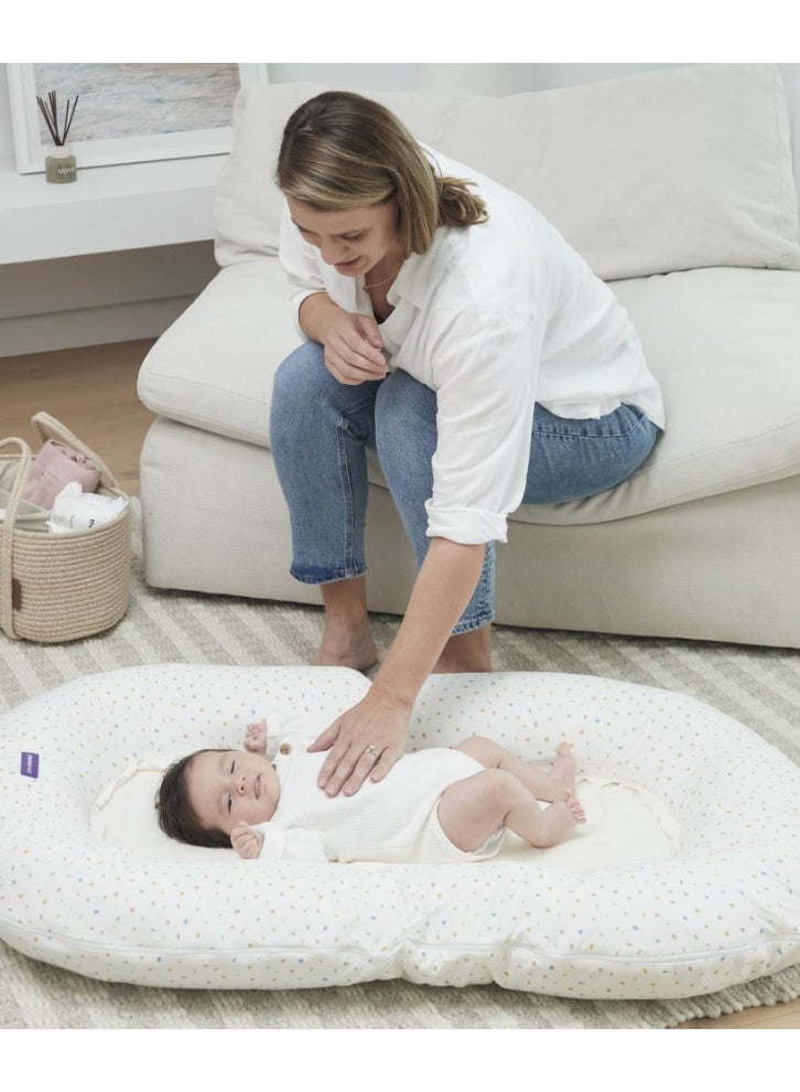 Clevamama Mum2Me Maternity Pillow & Baby Pod - Terrazzo Print - Image 3